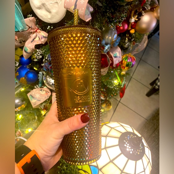 Starbucks Other - Disney World 50th Anniversary Celebration Grand Finale Starbucks Gold Tumbler✨